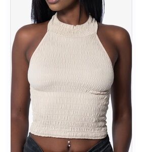 Briavia Vernon Textured Mock Neck Tank